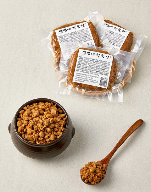 30 Years of Expertise: Authentic Korean Soybean Cheonggukjang with Broth (5-Pack Set, 10 Servings)