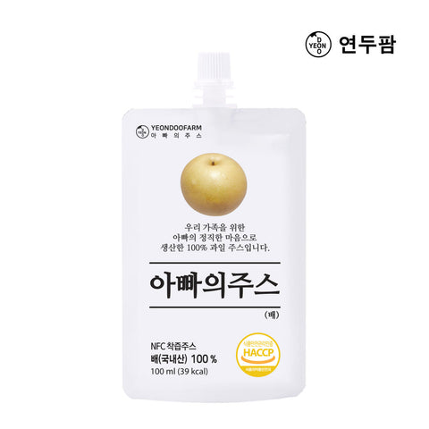 [재입고]100% 착즙 국내산 배로 만든 아빠의 쥬스 배즙쥬스 1박스 40포