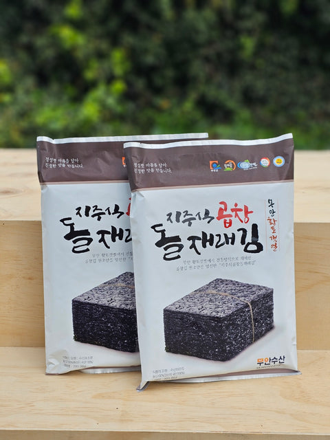 [New] Pole-Cultivated Doljaerae Seaweed, Unique Texture Premium by Muan Fishery (20 Sheets)