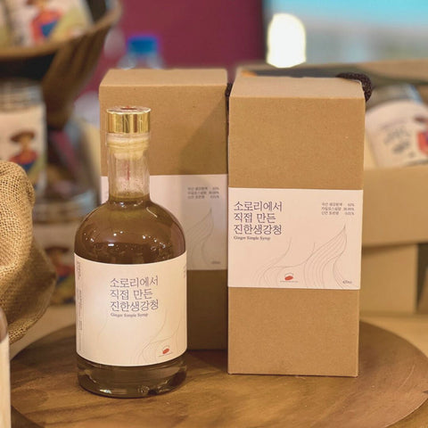 [Sale] 블프 특가!! 진한 착즙 수제 생강청 소로리 진한 생강청 420ml (12월 07일 까지)