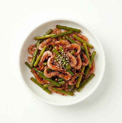 [NEW] 마늘쫑 보리새우 볶음 150g (냉동제품)