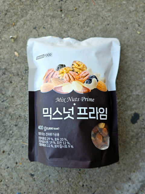 [New] No Brand 6가지 견과류와 과일이 들어있는 믹스넛 프라임 400g