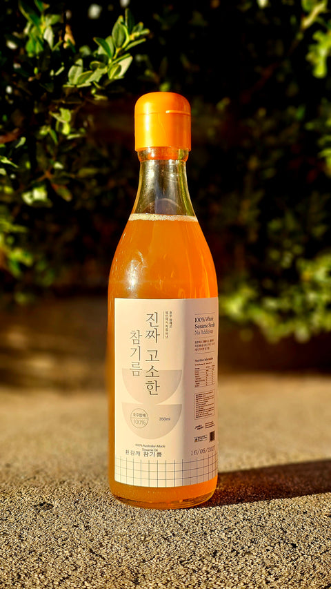 [Restock] Australia's First In-Store Pressed 100% Australian Sesame Oil — Cold-Pressed, Extra Nutty · 350ml