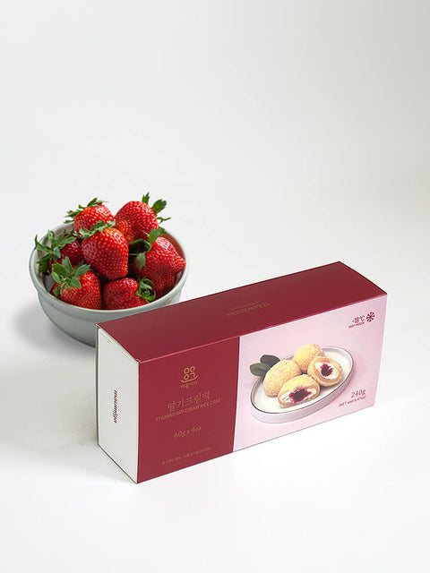 [New] 과육이 살아있는 딸기잼과 말랑말랑한 찹쌀떡의 쫀득함 마음이가 딸기 크림떡 240g