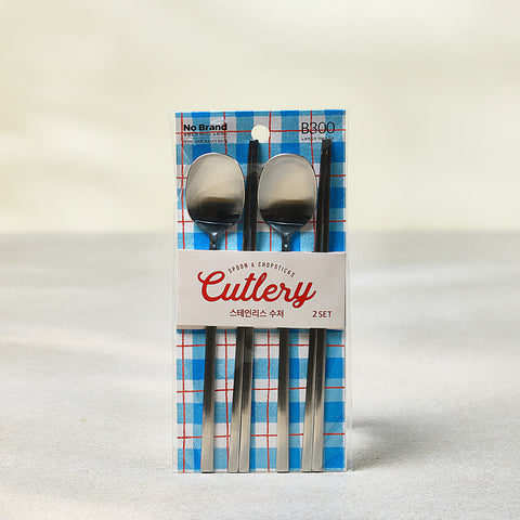 [New] No Brand 스테인리스 수저 2set