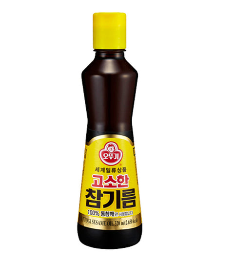 [Sale] 오뚜기 참기름 100% 통 참깨만 사용한 고소한 참기름 1000ml , 500ml , 320ml , 160ml