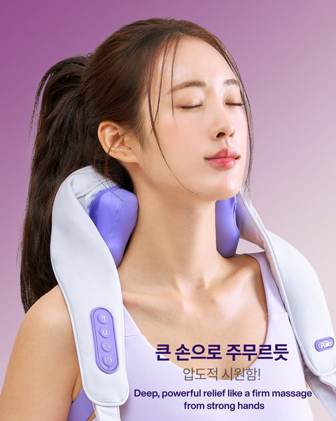 [한정수량/재입고] Intense relief, like strong hands kneading your tension away. Pulio  Neck & Shoulder Massager V2 풀리오 목 어깨 마사지기 V2