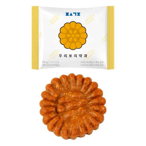 [New] 드디어 찾은 정답 국산 보리를 넣은 우리보리약과 (30g × 8개입)