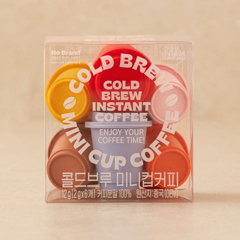 [New] No Brand 콜드브루를 즐기는 가장 아기자기한 방법 콜드브루 미니 컵커피 2g 6입
