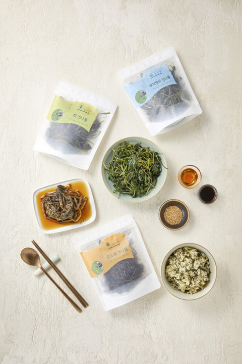 [New] Goheung Clean Dried Vegetables, Pure Taste and Aroma of Nature (2 Types - Dried Aster and Dried Gondre | 50g)