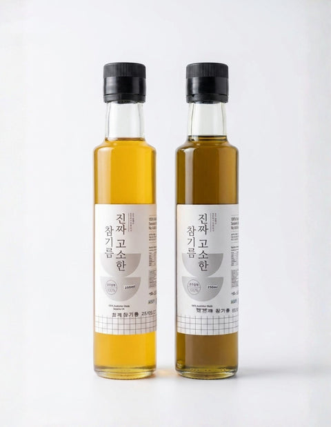[New] 호주 최초, 호주 깨로  매장에서 갓 짜낸 100% 호주산 참기름 진짜 고소한 참기름 250ml(검은깨,흰깨)
