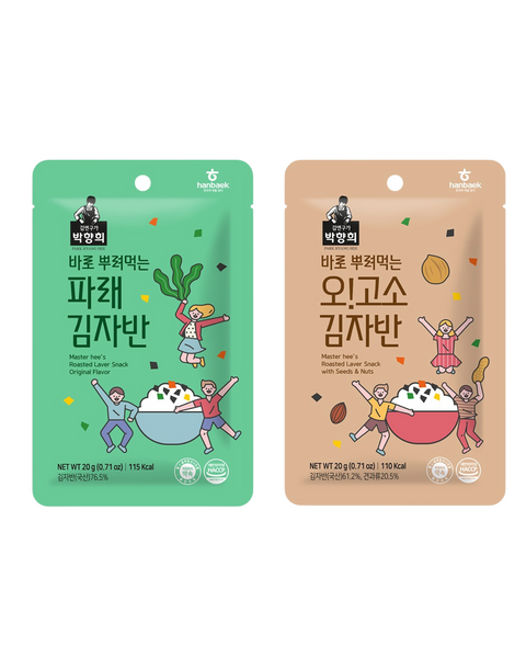 Master Hee’s Roasted Laver Flake 20g– Original and with Seeds & Nuts