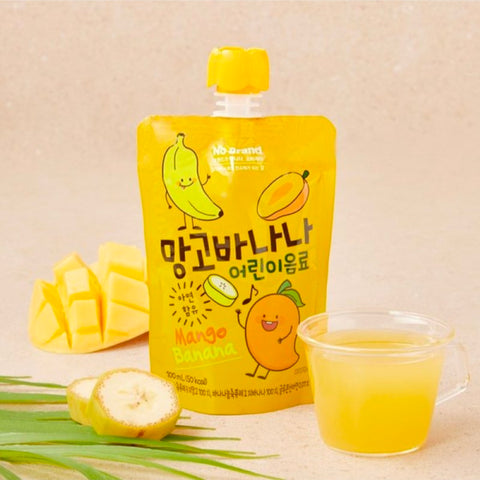 [New] No Brand 망고와 바나나의 달콤한 조합 어린이 맞춤 설계 망고 바나나 어린이 음료 100ml