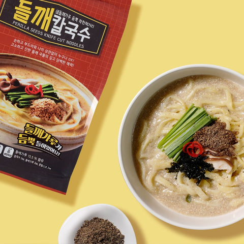 [NEW] Chilgap Perilla Seed Kal-guksu with Plenty of Fresh Perilla Seed Powder, 387g