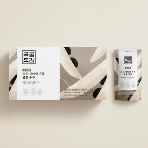 [NEW] Gokmuldogam Sugar-Free 21-Grain Black Soybean Soymilk (180ml x 15 pouches)