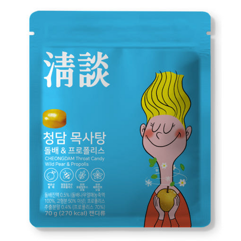 [New] 간편하게 챙기는 목건강! 돌배와 프로폴리스로 만든 국내 최초 청담 목사탕
