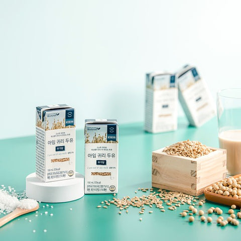 [New] 24 packs of I'm Oat Soy Milk, a combination of high-quality oats and domestic soybeans for a richer flavor.